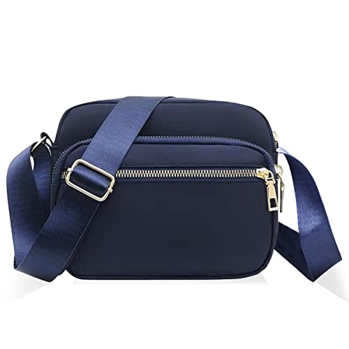 DUGEHO Damen-Umhängetasche, Crossbody-Taschen, Handy-Geldbörse, Schulter-Handtasche, lässige Geldbörse mit großer Kapazität für Frauen, Mädchen, Reisen, den täglichen Gebrauch, blau von DUGEHO