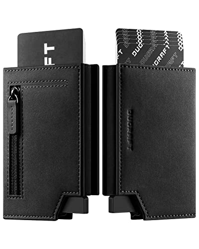 DUGRAFT Geldbörse Herren POP-UP Kartenetui Geldbörse Herren - Portemonnaie mit Münzfach und Scheinfach - RFID NFC Schutz - Kreditkartenetui und Geldbeutel von DUGRAFT