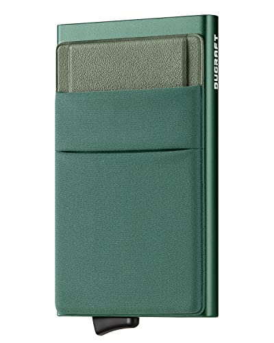 DUGRAFT Kartenetui Herren Geldbörse, Slim Wallet mit Münzfach, Kartenhalter Schlanke Pop-Up-Brieftasche mit Geldfach Minimalistisches RFID-blockierendes Kreditkartenetui aus Metall für Herren von DUGRAFT