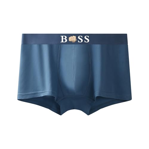 DUHENWU Boxershort Herren Retroshorts Hipster Kurz Unterhosen Männer Weiche Unterwäsche Bequeme Trunks Stretch Atmungsaktiv Sportunterhosen Klassische Farben Schwarze, weiße und graue Shorts von DUHENWU