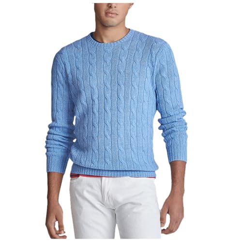 DUHENWU Herren Pullover Rundhals Kragen Strickpullover Slim Fit Zopfmuster Sweater Bequem Weich Unterhemd Leichter Freizeit Feinstrickpullover Einfarbig Arbeitspullover Casual Strickpulli DUHENWU Herren Pullover Rundhals Kragen Strickpullover Slim Fit Zopfmuster Sweater Bequem Weich Unterhemd Leichter Freizeit Feinstrickpullover Einfarbig Arbeitspullover Casual Strickpulli von DUHENWU