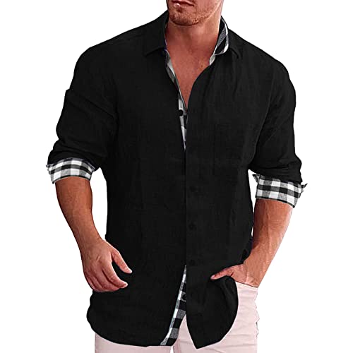 Blitzangebote Des Tages Aktuell Angebote Des Tages Heute Freizeithemden Für Herren Freizeithemd Mit Langen Ärmeln Lockerem Einfarbigem Bügelfreie Hemden Modern Fit Outlet Angebote Sale Kleidung von DUHGBNE