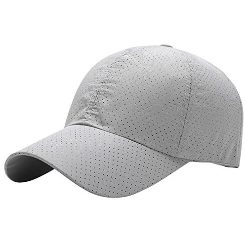 DUHGBNE Baseball Cap Dad Hats für Männer Frauen Vintage Trucker Hat aus gewaschener Baumwolle Verstellbare Low Profile Caps Mützen Hüte Damen Mützen Stricken Für Anfänger (Grey, One Size) von DUHGBNE