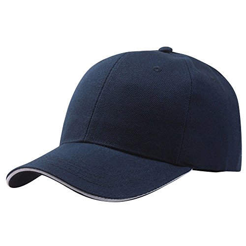 DUHGBNE Baseballkappe Damen Sommer Einstellbare Herren Einstellbare Baseball Kappe Sport Cap Baseball Cap Kleine Größen Sonnenschutz Baseballkappen Base Caps Herren Cap Junge 1 Jahr (Navy, One Size) von DUHGBNE
