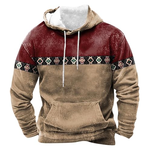 DUHGBNE Meine Bestellungen Anzeigen Herren Hoodie Lässiges, modisches, lockeres und trendiges 3D-bedrucktes Langarm-Sweatshirt mit Kapuze für Herren Herren-Jacken Winter Angebote von DUHGBNE