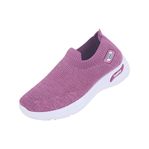 DUHGBNE Mesh-Schuhe atmungsaktive Frauen Running Fitness Freizeit für Frauen Damen Schuhe Boots (Purple, 38) von DUHGBNE