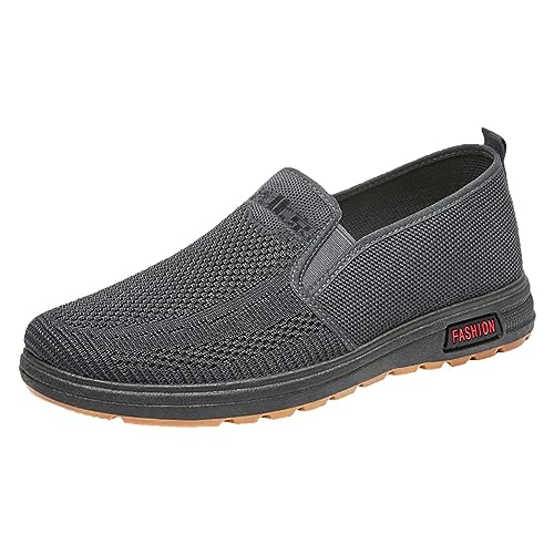 Slip On Sneakers Ohne Binden Sportschuhe Mesh Lässige Laufschuhe Leicht Bequem Mesh Walkingschuhe Atmungsaktiv Leichtgewichts Fashion Leichtgewichts Outdoor Walkingschuhe von DUHGBNE