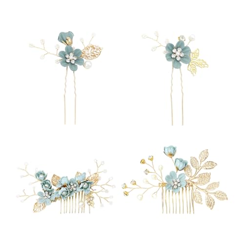 4 Stück Blumenhaarnadeln, Exquisite Haarnadelwerkzeuge, Diamant- Und Perlenhaarnadeln, Zubehör Für Weibliche Haargummis, Brautschmuck-Haarnadeln. 4 Stück Blumenhaarnadeln, Exquisite Haarnadelwerkzeuge, Diamant- Und Perlenhaarnadeln, Zubehör Für Weibliche Haargummis, Brautschmuck-Haarnadeln. von DUINIU
