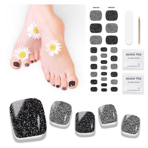 Nagelfolie UV Härtend - 26 Stück Fußnägel Zum Kleben Nagelfolien UV Härtend Fussnägel Zum Kleben UV Gel Nagelfolie Selbstklebend für Fußnagel Nagelkunst für Frauen von DUKASOU