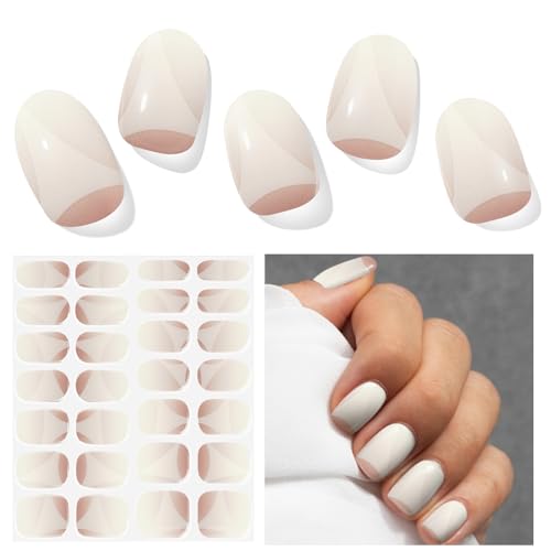 Nagelfolie UV Härtend - 28 Stück Nagelsticker UV Gel Nagelfolien Nagelfolie Selbstklebend Nail Sticker Nagellackstreifen Gel-Nagelaufkleber Art Stickers DIY für Damen Mädchen Weihnachten von DUKASOU