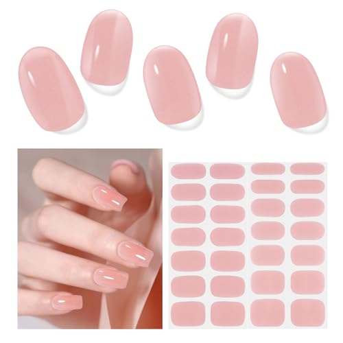 Nagelfolie UV Härtend - 28 Stück Nagelsticker UV Gel Nagelfolien Selbstklebend Nail Sticker Nagellackstreifen Gel-Nagelaufkleber Art Stickers DIY für Damen Mädchen Dekoration Nageldesign von DUKASOU