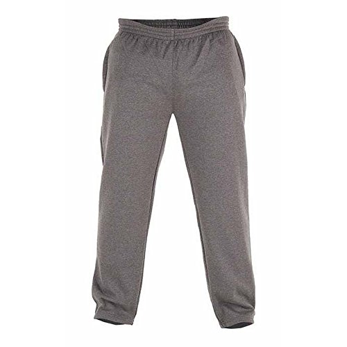 Duke Herren Kingsize Albert Jogging Hose, gerade Bündchen (6XL) (Grau) von DUKE