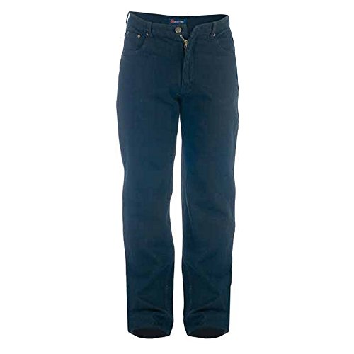 Duke Herren Rockford Carlos Stretch Jeans (W38R) (Schwarz) von DUKE