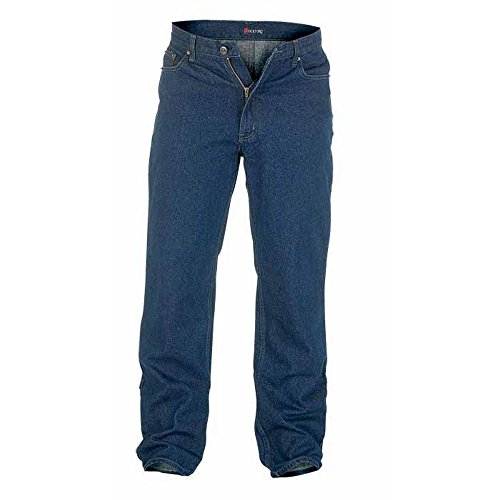 Duke Herren Rockford Kingsize Komfort Fit Jeans (W46L) (Indigo) von DUKE