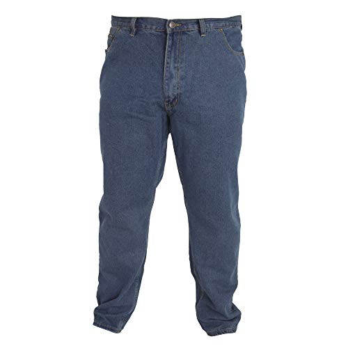 Duke Herren Rockford Kingsize Komfort Fit Jeans (W48R) (Stonewash) von DUKE