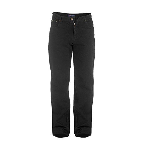 Duke Herren Rockford Tall Komfort Fit Jeans (W50XL) (Schwarz) von DUKE