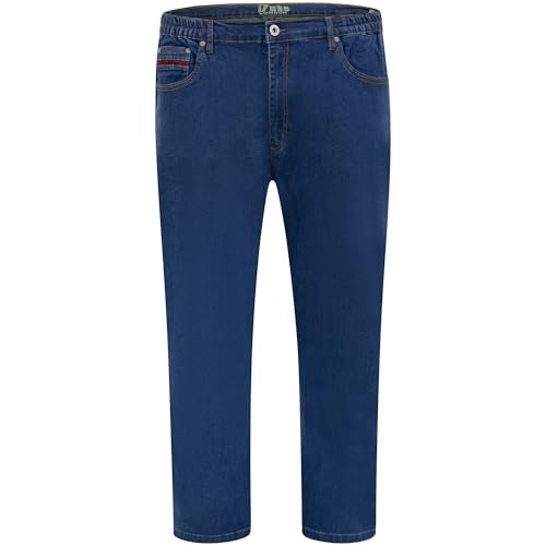 Duke London Mens Bailey Neue Taillengummi Kingsize Denimjeans Stonewashed W50 - L30 von DUKE