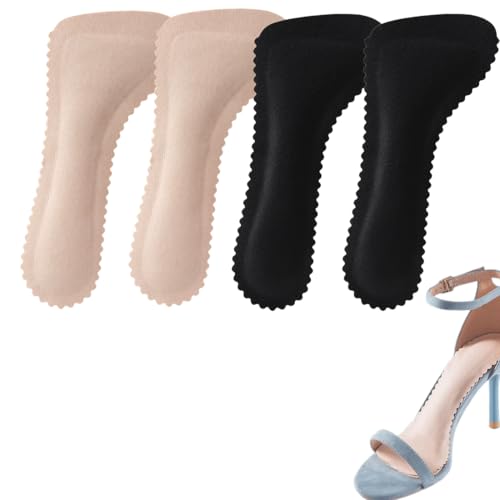 2 Paar rutschfeste Einlegesohlen, selbstklebende Einlegesohlen für hohe Absätze, Gel-Dämpfungseinlagen für Damen, weiche Einlegesohlen 2 Paar rutschfeste Einlegesohlen, selbstklebende Einlegesohlen für hohe Absätze, Gel-Dämpfungseinlagen für Damen, weiche Einlegesohlen von DULFAX