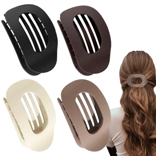 4 Stück Haarklammern für Damen, Hochglänzende Große Haarspangen mit Starkem Halt für Dünnes und Dickes Haar, Bequeme Gebogene Clips, Frauen Haarspangen Set 4 Stück Haarklammern für Damen, Hochglänzende Große Haarspangen mit Starkem Halt für Dünnes und Dickes Haar, Bequeme Gebogene Clips, Frauen Haarspangen Set von DULFAX
