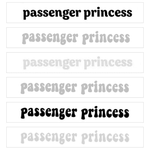 6 Stück Beifahrerprinzessin Aufkleber, Passenger Princess Sticker, Princess Car Mirror Sticker für Autofenster und Autodekoration, Auto Spiegel Aufkleber, Autozubehör für Frauen 6 Stück Beifahrerprinzessin Aufkleber, Passenger Princess Sticker, Princess Car Mirror Sticker für Autofenster und Autodekoration, Auto Spiegel Aufkleber, Autozubehör für Frauen von DULFAX