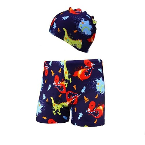 DULSPUE Badekappe Kinder,Badekappe Kinder Jungen,bademütze Kinder,schwimmkappe Kinder,Badehose Kinder,Badehose Jungen,Kinder-Badekappe mit Badehose, geeignet für Körpergröße 115–135 cm. von DULSPUE