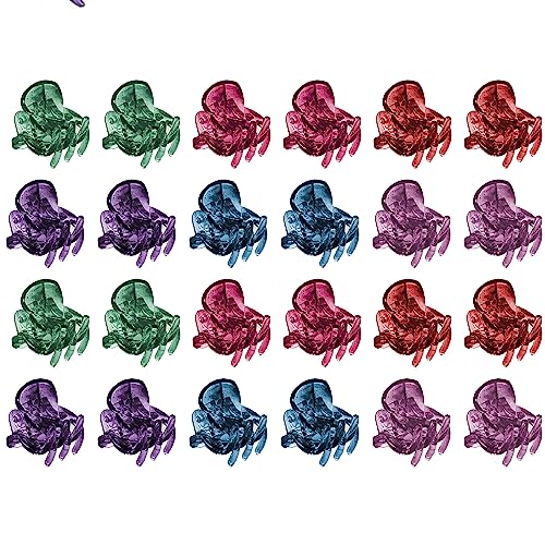 DULSPUE haarklammer klein - 24 pcs Mini-Haarspangen-Clips aus Kunststoff, kleine Haarspangen für Mädchen,haarklammern klein (mehrfarbig) von DULSPUE