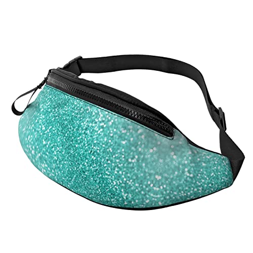 Schwein Bauchtasche für Herren und Damen, verstellbare Träger für Freizeit, Reisen, Wandern, Laufen, Outdoor-Sport, Glitter, Einheitsgröße von DULZAN