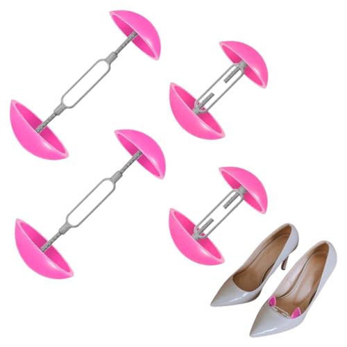 DULZEN 2 Paar Schuhspanner Damen Verstellbare Schuhspanner Schuhdehner Drückende Schuhe Weiten TPR Schuhstütze Schuhweiter Verstellbar für Lederschuhe,High Heels,Sportschuh(7-12 cm) von DULZEN