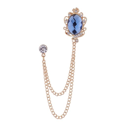 DUMRALBQE Herrenbrosche Herren Anzug Anzug Brosche Quaste Corsage Anzugaccessoires(Blau) von DUMRALBQE