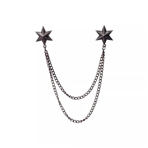 DUMRALBQE Herrenbrosche Herren-Hemdkragen-Kette, kleine Anstecknadel, Anstecknadel Anzugaccessoires von DUMRALBQE