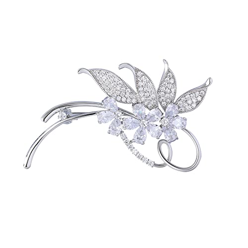 Damenbrosche Einfache Brosche Pin Mantel Accessoire Blumenbrosche Damenbrosche für Damen von DUMRALBQE