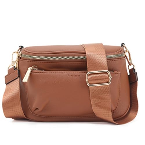 Gürteltasche Multifunktionale Schultertasche mit Reißverschluss für Männer und Frauen(rot) von DUMRALBQE