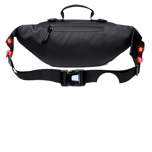 Gürteltasche Multifunktionale Umhängetasche mit großem Fassungsvermögen für Männer und Frauen von DUMRALBQE