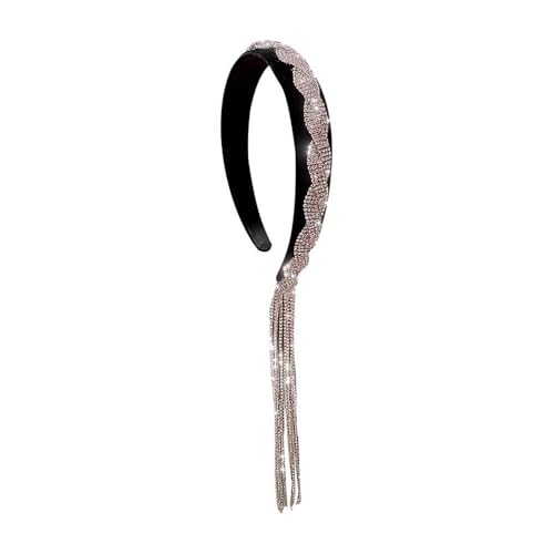 Quasten-Stirnband Diamant-Quasten-Haarbänder for Damen, Haarschmuck für Damen und Mädchen von DUMRALBQE