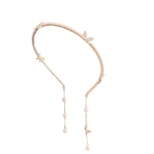 Quasten-Stirnband Haarschmuck for Damen mit Strass-Stirnband für Damen und Mädchen von DUMRALBQE