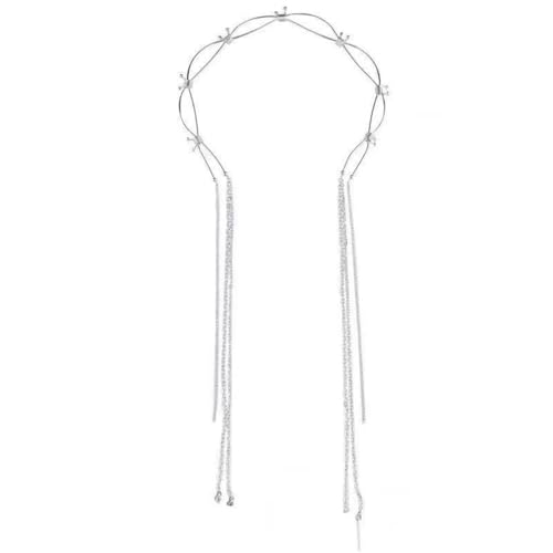 Quasten-Stirnband Langes Fransen-Haar-Accessoire for Damen, Perlen-Haarband für Damen und Mädchen von DUMRALBQE