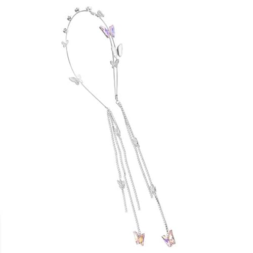 Quasten-Stirnband Strass Quaste Haarband Braut Hochzeit Haarschmuck für Damen und Mädchen von DUMRALBQE