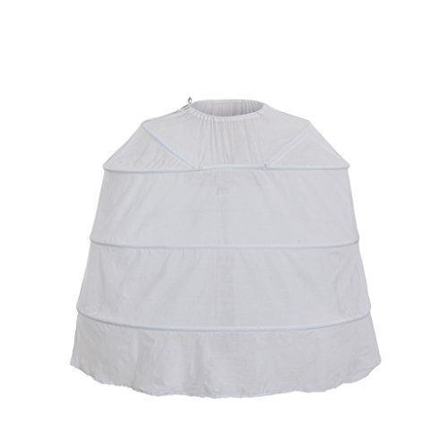 DUNHAO COS Damen weiß krinoline pannier underskirt viktorianischen kleid einheitsgröße langer pannier von DUNHAO COS