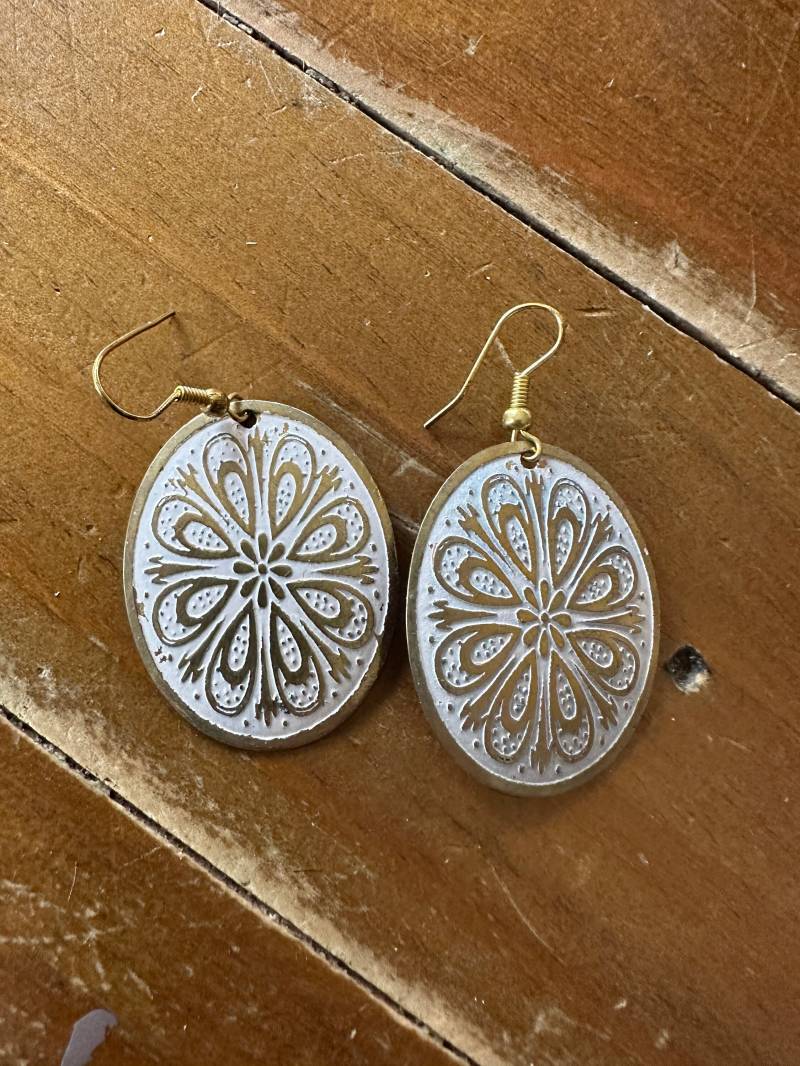 Ohrringefrühling Pastell Ziseliert von DUNKELROTde