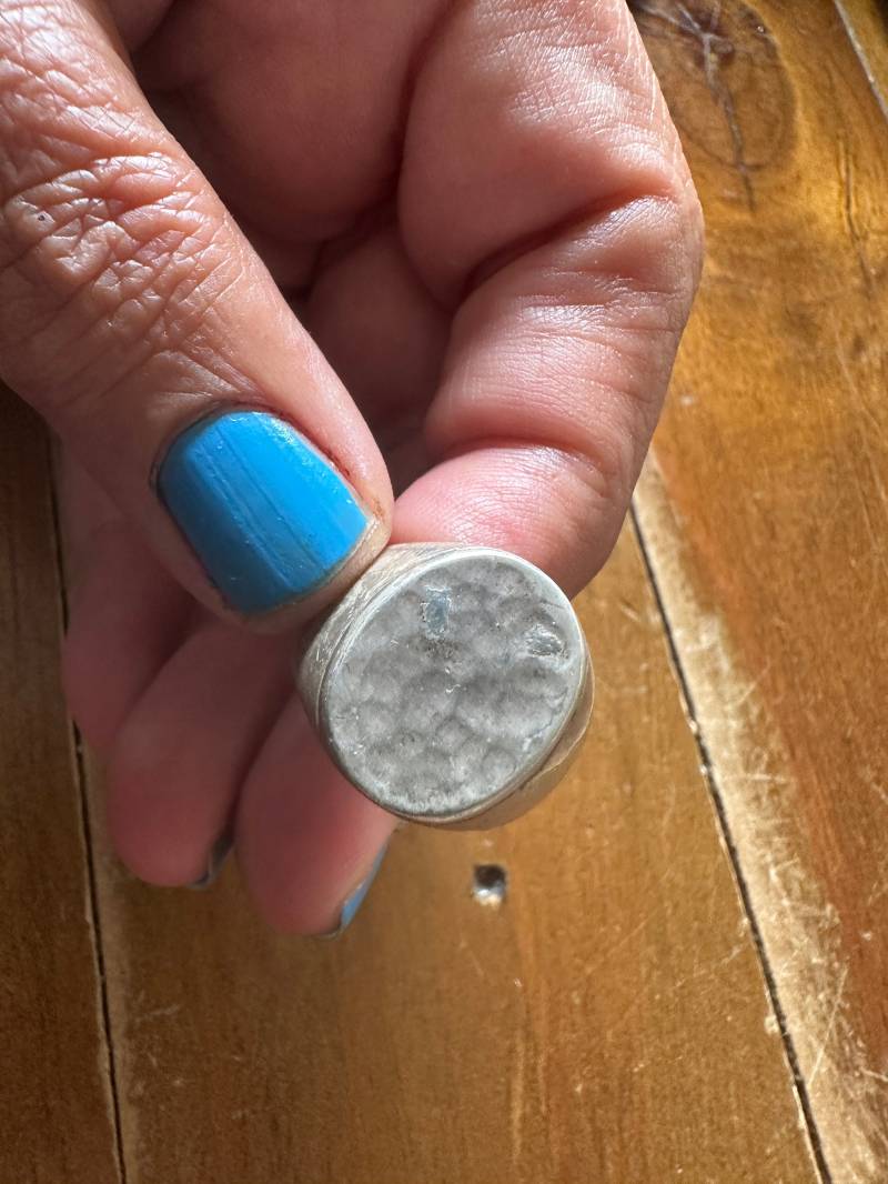 Silberring 925Er Handmade Gehämmert Wunderschön von DUNKELROTde