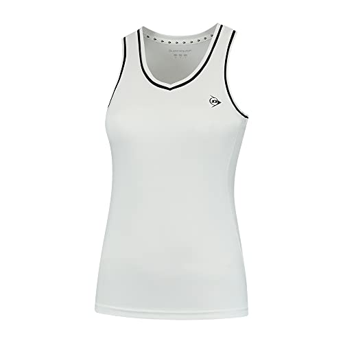 DUNLOP Damen Sport Tennis Tank Top – Club Line, Weiß von DUNLOP