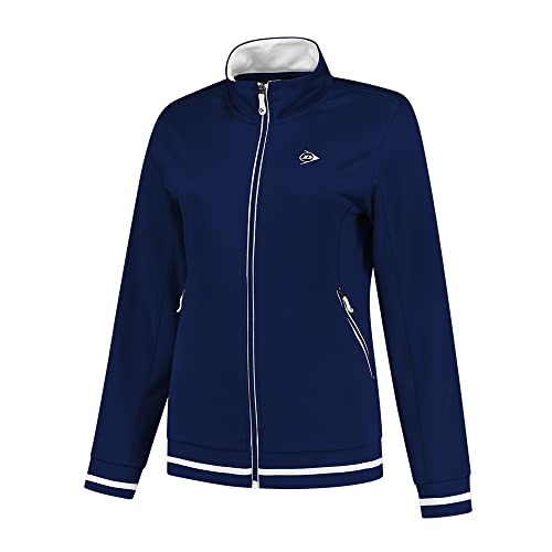 DUNLOP Kinder Sport Tennis Jacke – Club Line, Knitted Jacket, Mädchen, Navy von DUNLOP
