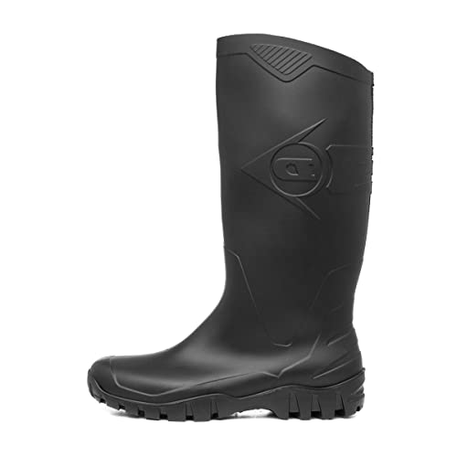 DUNLOP Dane schwarz und grün PVC Unisex-Erwachsene Halbschaft Gummistiefel - 43 - K600011 von DUNLOP