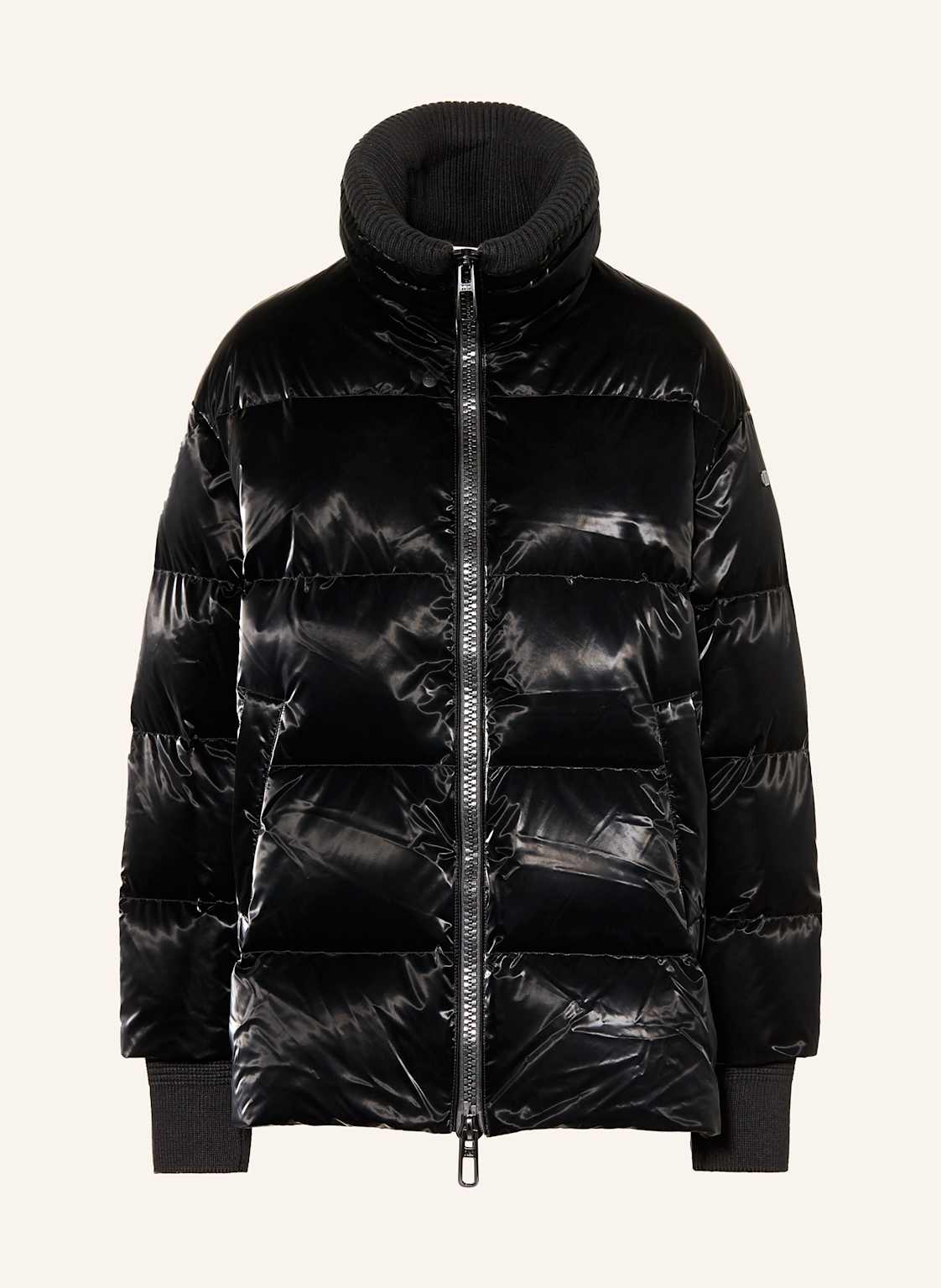 Duno Daunenjacke Glossy Gavia schwarz von DUNO