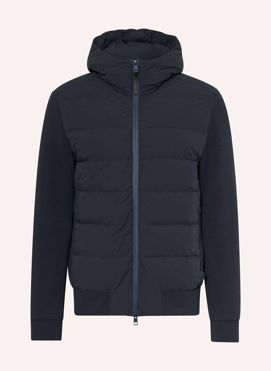 Duno Daunenjacke Im Materialmix blau von DUNO