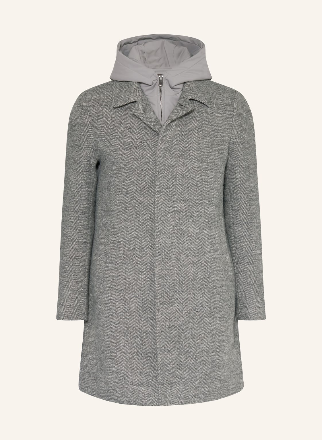 Duno Mantel Jasper Mit Herausnehmbarer Blende grau von DUNO