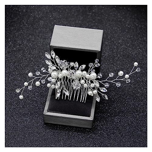 Haarschmuck Hochzeit Elegante Hochzeit Haarkämme for Braut Kristall Strass Perlen Frauen Haarnadeln Braut Kopfschmuck Haarschmuck Zubehör von DUNSBY