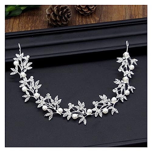 Haarschmuck Hochzeit Mix Stil Elegante Kristall Perle Blume Haarschmuck Hochzeit Haarschmuck Haarkamm Braut Haarspangen Tiara Haarschmuck (Color : 0214-04) von DUNSBY