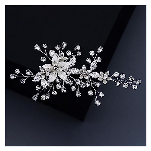 Haarschmuck Hochzeit Mix Stil Elegante Kristall Perle Blume Haarschmuck Hochzeit Haarschmuck Haarkamm Braut Haarspangen Tiara Haarschmuck (Color : 14) von DUNSBY