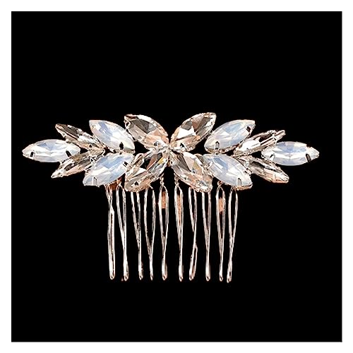 Haarschmuck Hochzeit Mix Stil Elegante Kristall Perle Blume Haarschmuck Hochzeit Haarschmuck Haarkamm Braut Haarspangen Tiara Haarschmuck (Color : 25) von DUNSBY